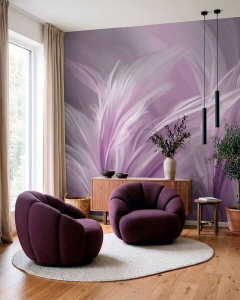 Fotótapéta Elegáns tollak lila árnyalatokban, Fotótapéta absztrakt, w05658v2 : Uwalls.hu