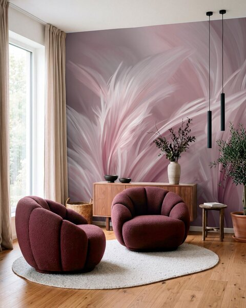 Fotótapéta Elegáns tollak rózsaszín árnyalatokban, Fotótapéta absztrakt, w05658v1 : Uwalls.hu