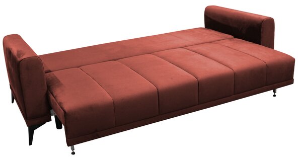 KONDELA Szétnyitható kanapé, terrakotta, GRACE BIG SOFA