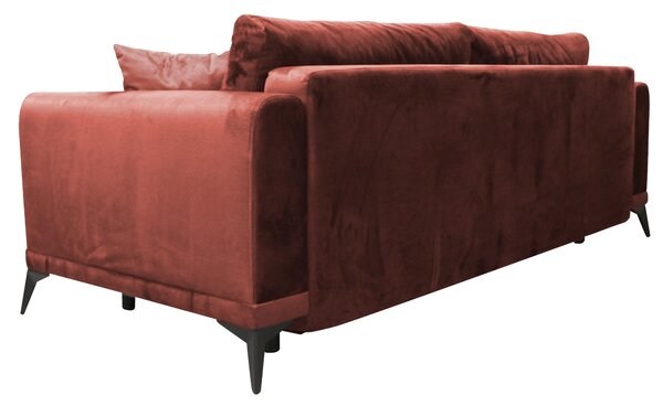 KONDELA Szétnyitható kanapé, terrakotta, GRACE BIG SOFA