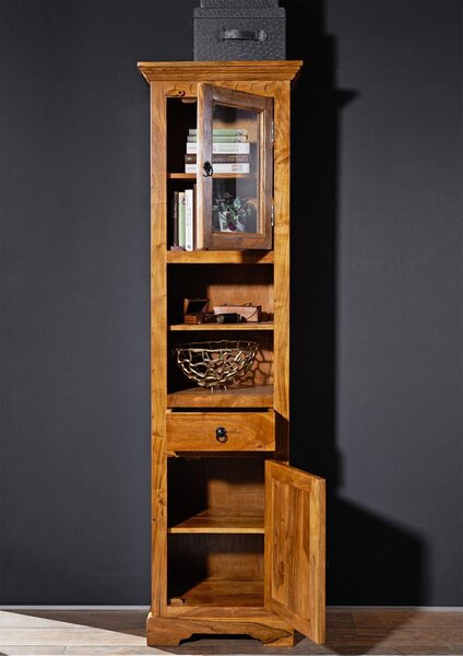 CAMBRIDGE HONEY Vitrin 187x52 cm, akác
