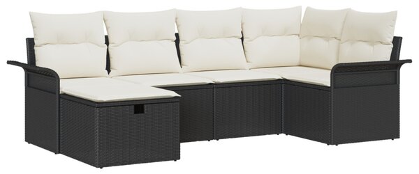 Kerti Kanapé Szett 6 db Poli rattan