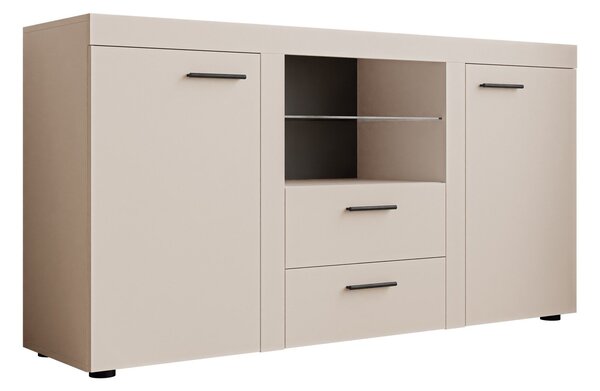 Komód Univio, Laminált forgácslap, 82x157x40cm, Bézs