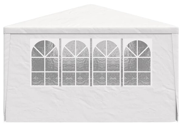 Fehér rendezvénysátor oldalfalakkal 4 x 6 m 90 g/m²