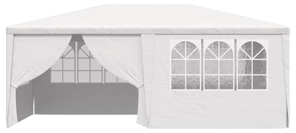 Fehér rendezvénysátor oldalfalakkal 4 x 6 m 90 g/m²