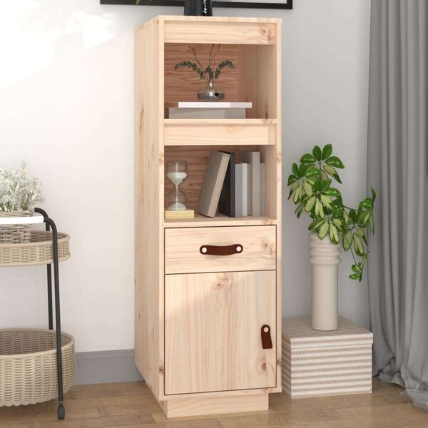 VidaXL tömör fenyőfa magasszekrény 34 x 40 x 108,5 cm