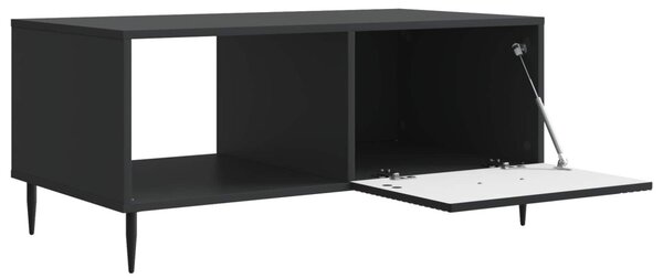 Dohányzóasztal Fekete 90 x 50 x 40 cm Szerelt Fa