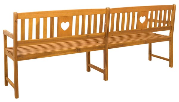 Kerti pad Természetes 220 x 55,5 x 90 cm Tömör Akácfa