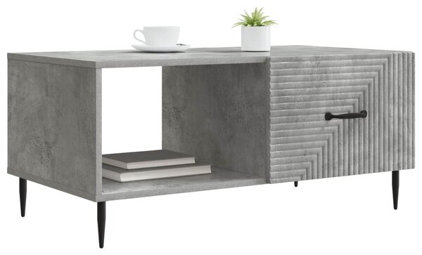 Dohányzóasztal Betonszürke 90 x 50 x 40 cm Szerelt Fa