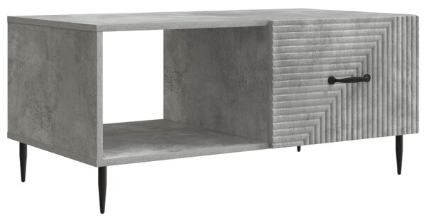 Dohányzóasztal Betonszürke 90 x 50 x 40 cm Szerelt Fa
