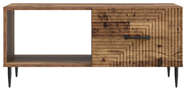 Dohányzóasztal Antik Fa 90 x 50 x 40 cm Szerelt Fa