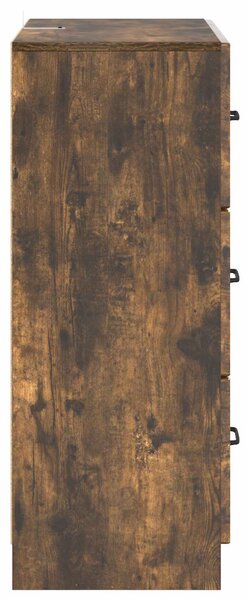 Fiókos szekrény Füstös Tölgy 66 x 34,5 x 87 cm Szerelt Fa