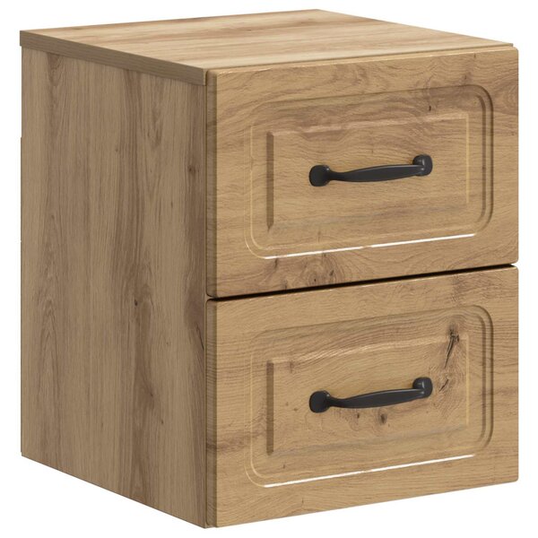 Fali éjjeli szekrény fiókkal Kézműves Tölgy 34,5 x 33 x 40 cm