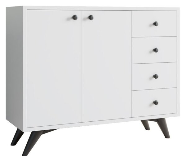 Waga konyhai polc, fehér, 100 cm