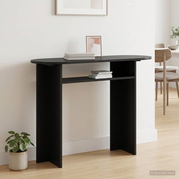 Konzolasztal Fekete Tölgy 100 x 39,5 x 75 cm Szerelt Fa