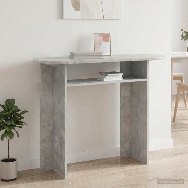 Konzolasztal Betonszürke 100 x 39,5 x 75 cm Szerelt Fa