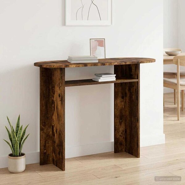 Konzolasztal Füstös Tölgy 100 x 39,5 x 75 cm Szerelt Fa