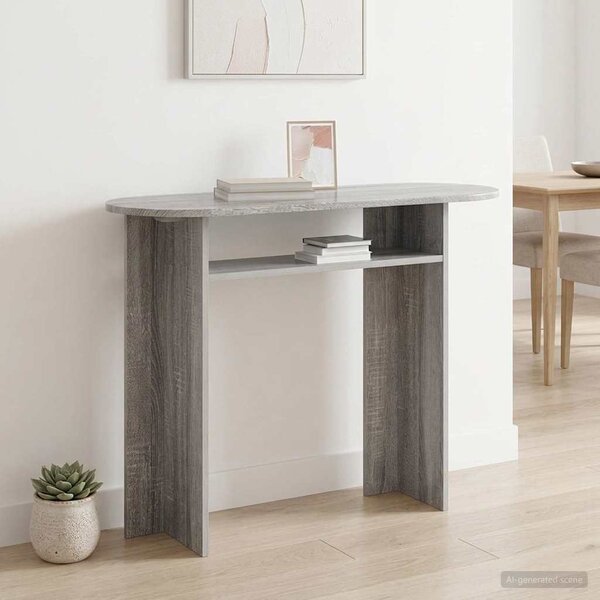 Konzolasztal Szürke Sonoma 100 x 39,5 x 75 cm Szerelt Fa