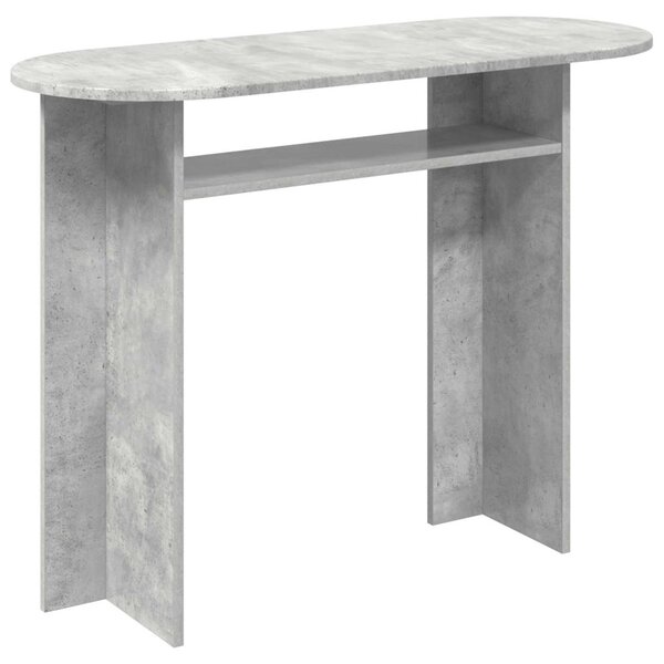 Konzolasztal Betonszürke 100 x 39,5 x 75 cm Szerelt Fa