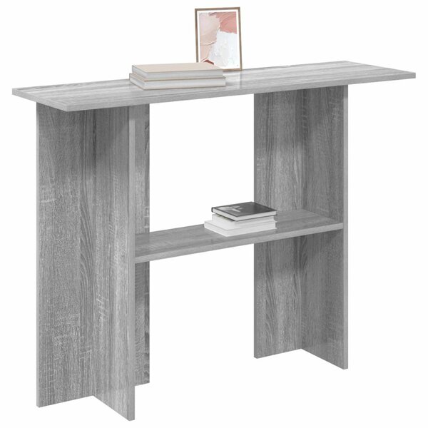Konzolasztal Szürke Sonoma 100 x 30 x 75 cm Szerelt Fa