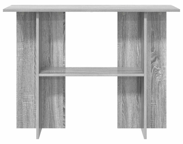 Konzolasztal Szürke Sonoma 100 x 30 x 75 cm Szerelt Fa