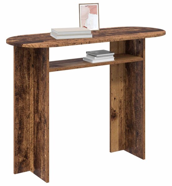Konzolasztal tárolóval Antik Fa 100 x 39,5 x 75 cm Szerelt Fa