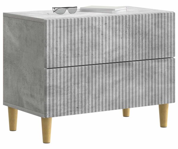 Éjjeliszekrény fiókkal Betonszürke 62 x 34,5 x 48 cm Szerelt Fa