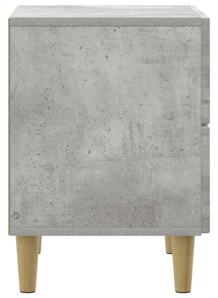 Éjjeliszekrény fiókkal Betonszürke 43 x 34,5 x 48 cm Szerelt Fa
