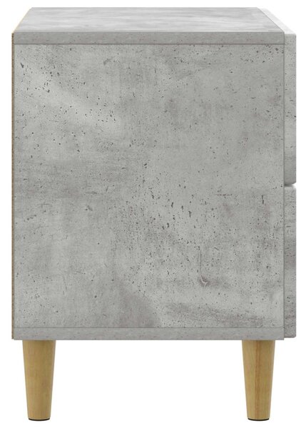 Éjjeliszekrény fiókkal Betonszürke 62 x 34,5 x 48 cm Szerelt Fa