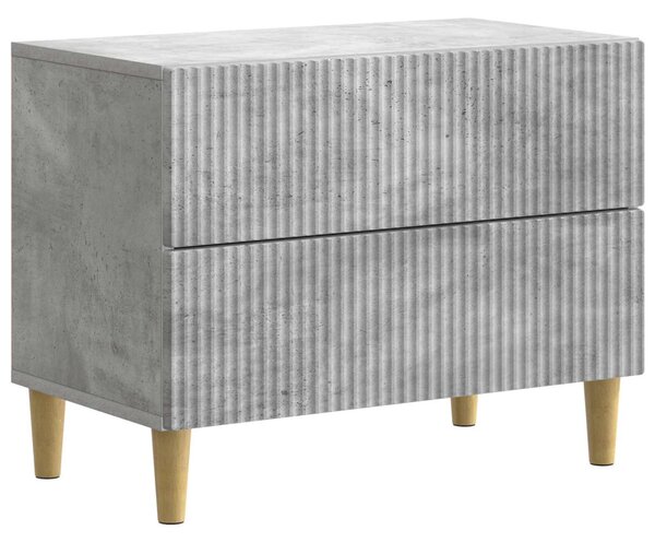 Éjjeliszekrény fiókkal Betonszürke 62 x 34,5 x 48 cm Szerelt Fa