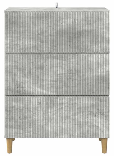 Fiókos szekrény Betonszürke 66 x 34,5 x 90 cm Szerelt Fa