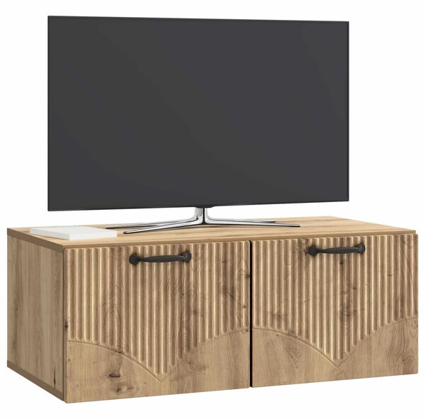 Fali TV szekrény Kézműves Tölgy 78,5 x 41 x 30 cm Szerelt Fa