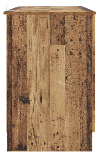 Asztal polcokkal ajtóval Antik Fa 142,5 x 50 x 75 cm Szerelt Fa