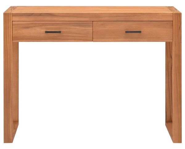 Újrahasznosított tíkfa íróasztal 2 fiókkal 100 x 40 x 75 cm