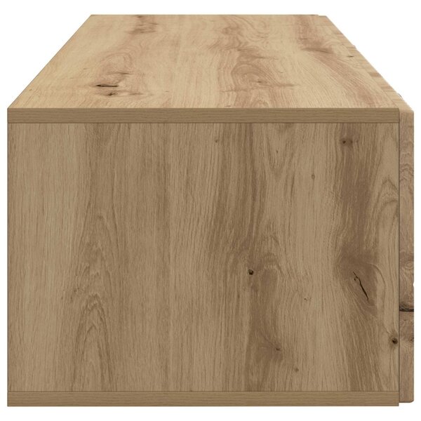 Fali TV szekrény Kézműves Tölgy 98 x 41 x 30 cm Szerelt Fa