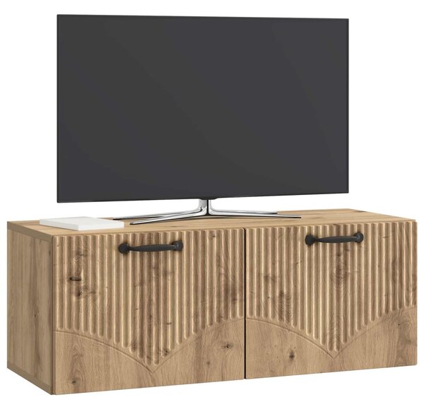 Fali TV szekrény Kézműves Tölgy 78,5 x 31 x 30 cm Szerelt Fa