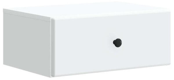 Fali éjjeli szekrény 2 pcs Fehér 49 x 34,5 x 20 cm Szerelt Fa