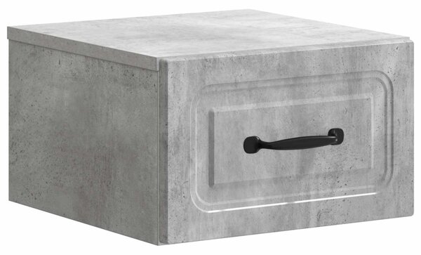 Fali éjjeli szekrény 2 pcs Betonszürke 34,5 x 33 x 20 cm