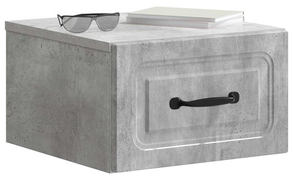 Fali éjjeli szekrény 2 pcs Betonszürke 34,5 x 33 x 20 cm