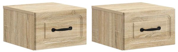 Fali éjjeli szekrény 2 pcs Sonoma Tölgy 34,5 x 33 x 20 cm