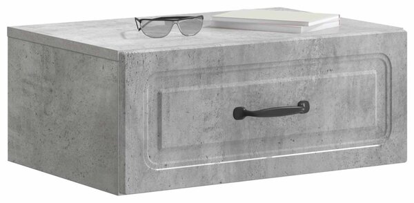 Fali éjjeli szekrény 2 pcs Betonszürke 49 x 34,5 x 20 cm