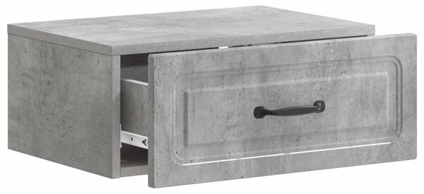 Fali éjjeli szekrény 2 pcs Betonszürke 49 x 34,5 x 20 cm