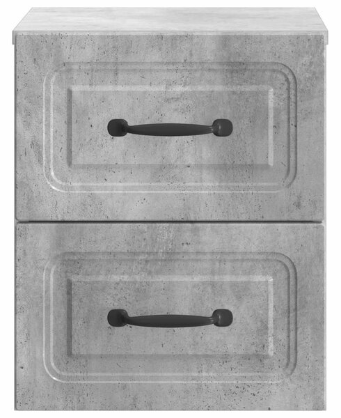 Fali éjjeli szekrény 2 pcs Betonszürke 34,5 x 33 x 40 cm