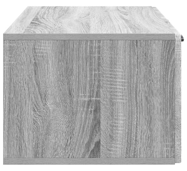 Fali TV szekrény Szürke Sonoma 59,5 x 41 x 30 cm Szerelt Fa