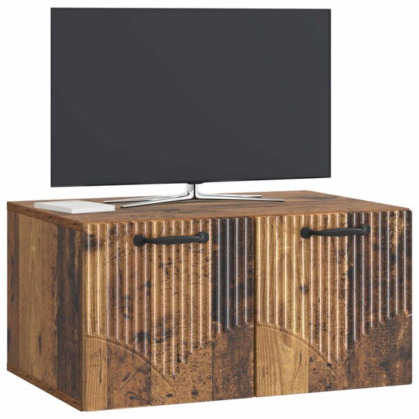 Fali TV szekrény Antik Fa 59,5 x 41 x 30 cm Szerelt Fa