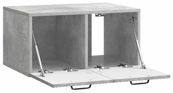 Fali TV szekrény Betonszürke 59,5 x 41 x 30 cm Szerelt Fa