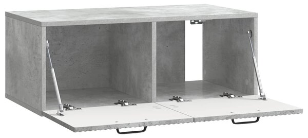 Fali TV szekrény Betonszürke 78,5 x 41 x 30 cm Szerelt Fa