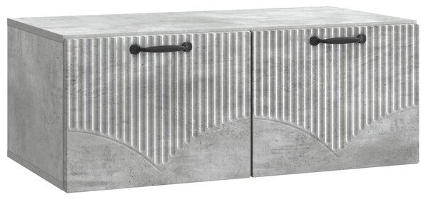 Fali TV szekrény Betonszürke 78,5 x 41 x 30 cm Szerelt Fa