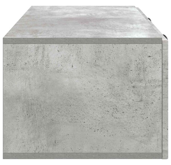 Fali TV szekrény Betonszürke 78,5 x 41 x 30 cm Szerelt Fa