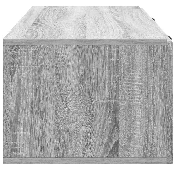 Fali TV szekrény Szürke Sonoma 78,5 x 41 x 30 cm Szerelt Fa